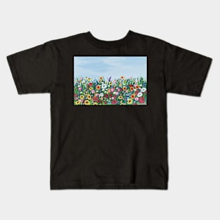 Flower Field Kids T-Shirt